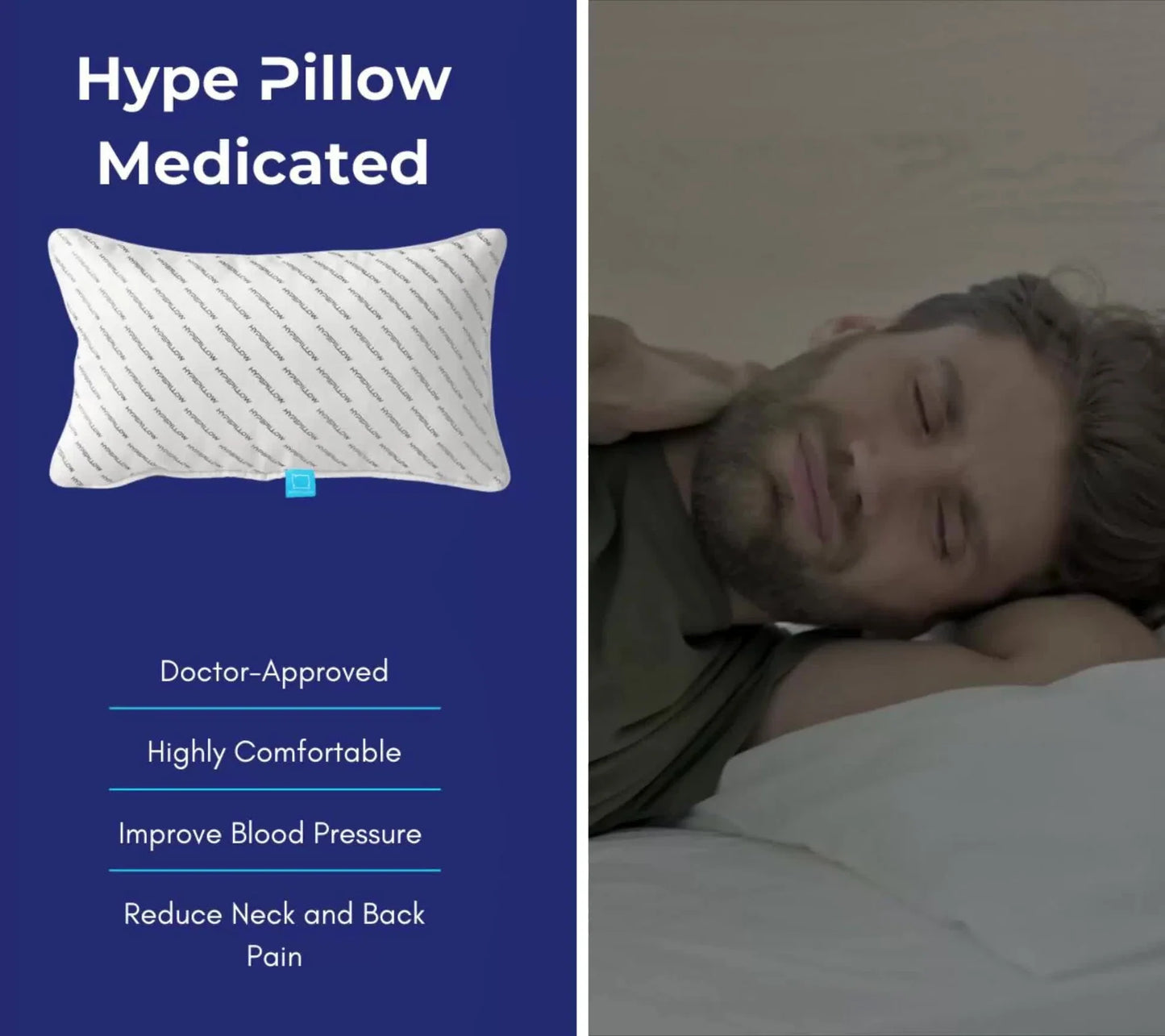 Medicated Pillow filled with Micro Ball Fiber